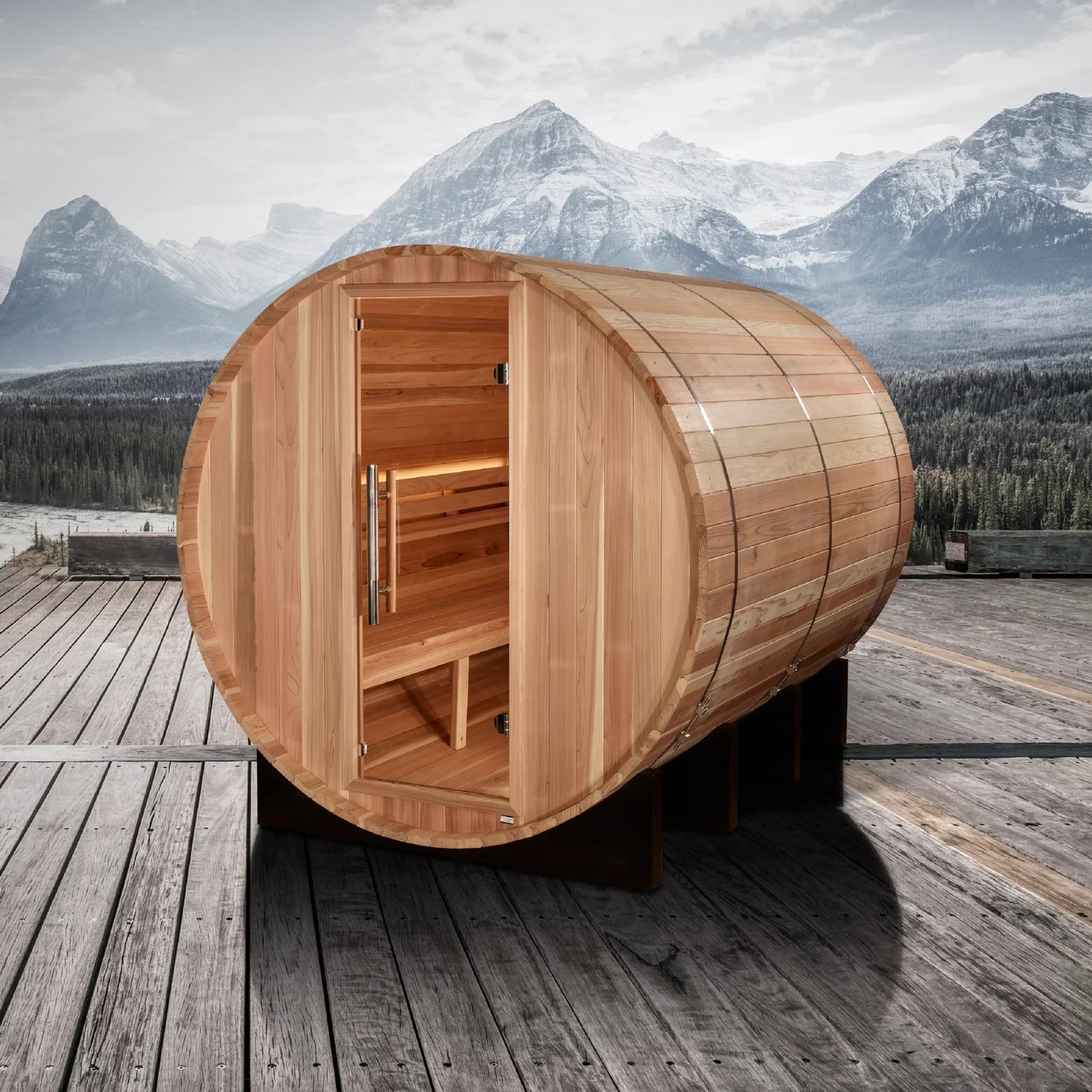 6 Person Barrel Traditional Sauna